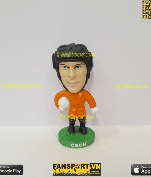 Tượng Petr Cech 1 Chelsea 2008 2009 home orange football stars