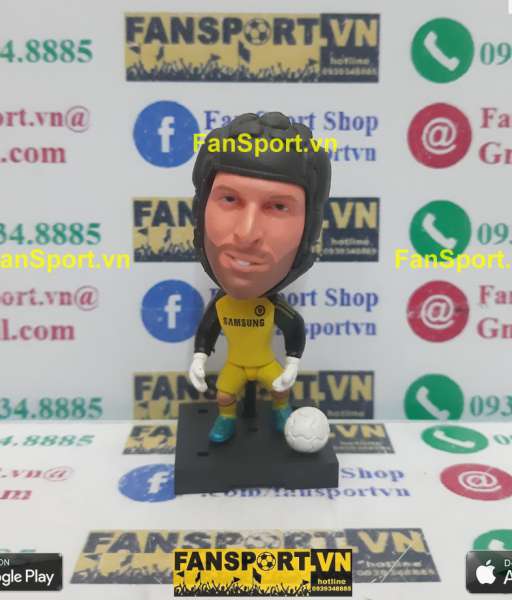 Tượng Petr Cech 1 Chelsea 2013 2014 2015 home yellow soccerwe plus