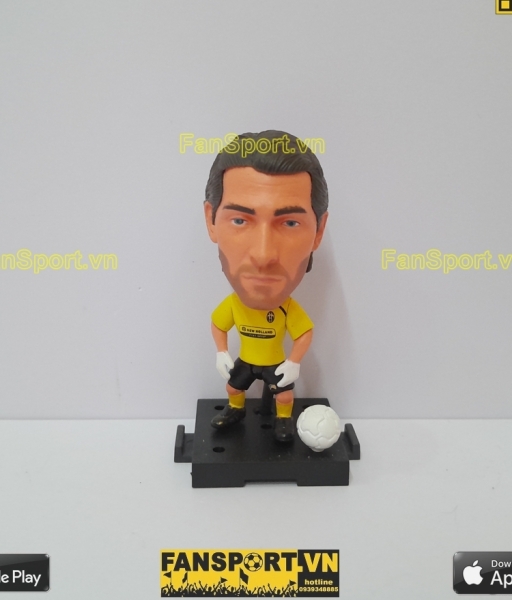 Tượng Buffon 1 Juventus 2007 2008 2009 home yellow soccerwe plus