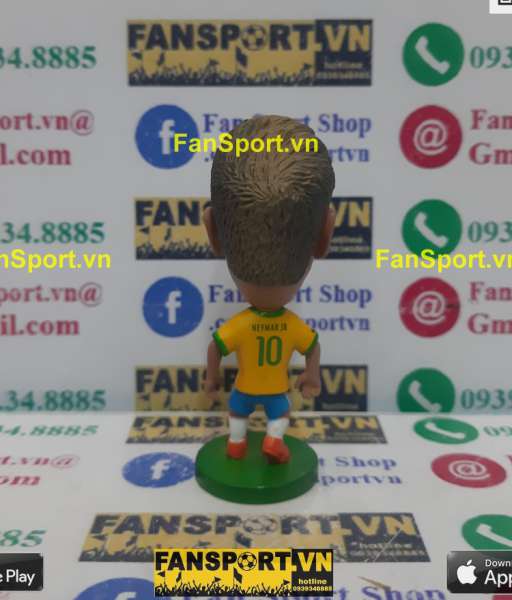 Tượng Neymar 10 Brazil 2014 2015 2016 home yellow kodoto