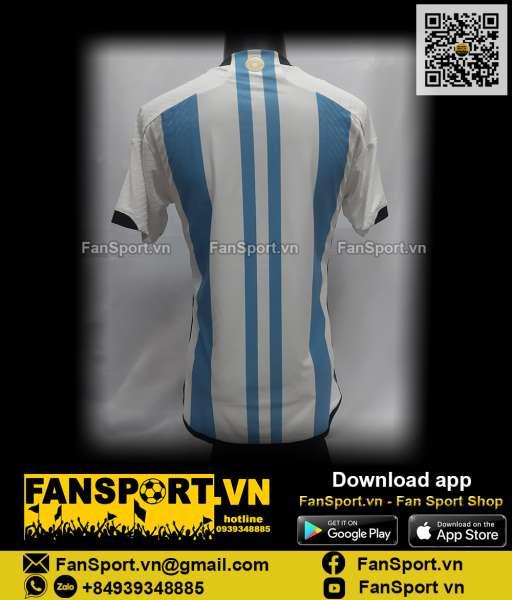 Áo đấu Argentina 2022 2023 home shirt jersey IV5786 authentic player