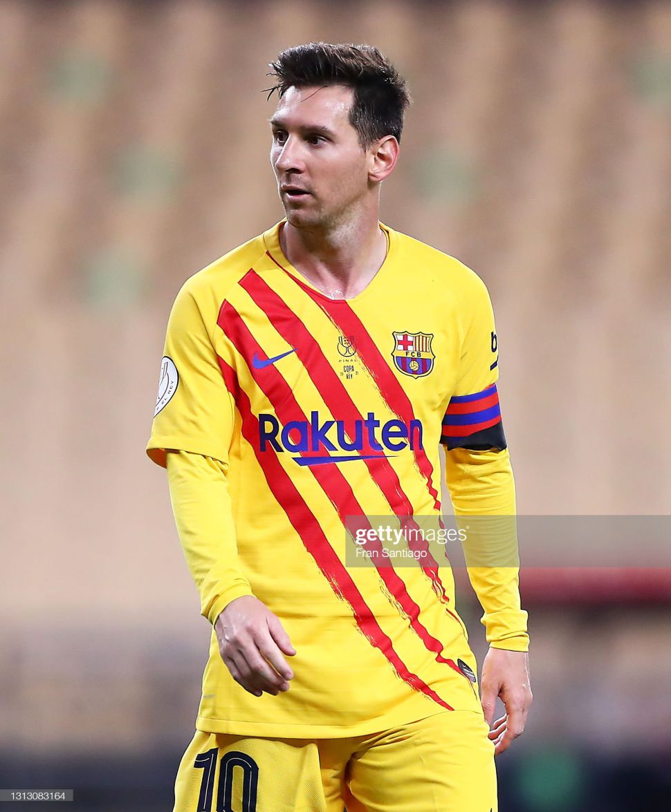 Áo đấu Messi 10 Barcelona Copa Del Rey Final 2021 third shirt jersey