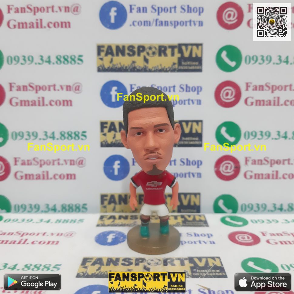 Tượng Chris Smalling 12 Manchester United 2017 2018 home red soccerwe