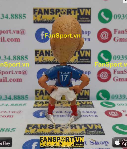 Tượng David Trezeguet 17 France 2004-2006 home Super Soccer Star Idols