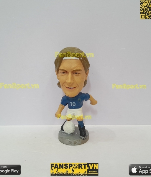 Tượng Francesco Totti 10 Italia 2000 2001 2002 home blue pocket sport