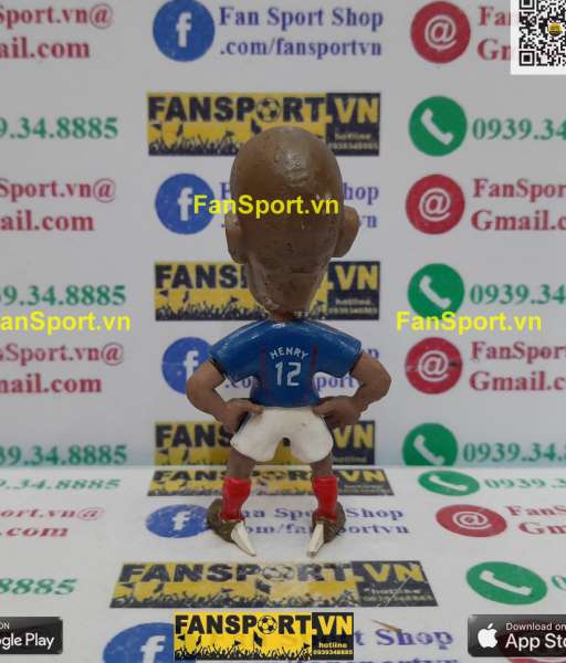 Tượng Thierry Henry 12 France 2004-2006 home Super Soccer Star Idols