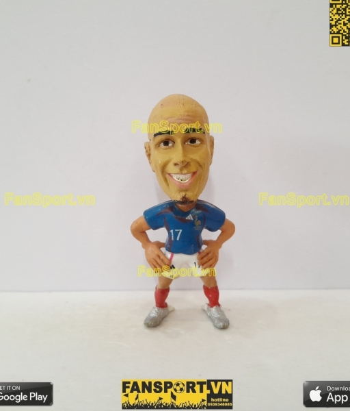 Tượng Thierry Henry 12 France 2004-2006 home Super Soccer Star Idols