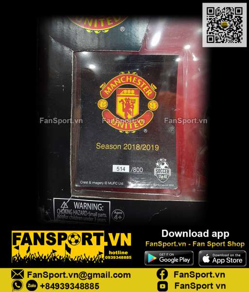 Bộ tượng Manchester United 2018 2019 home Soccerstarz set 514/800