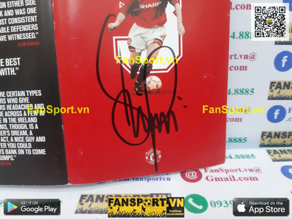 Poster chữ ký Irwin Manchester United signed hand