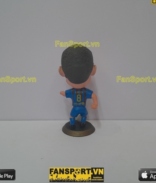 Tượng Andres Iniesta 8 Barcelona 2011 2012 home red blue kodoto