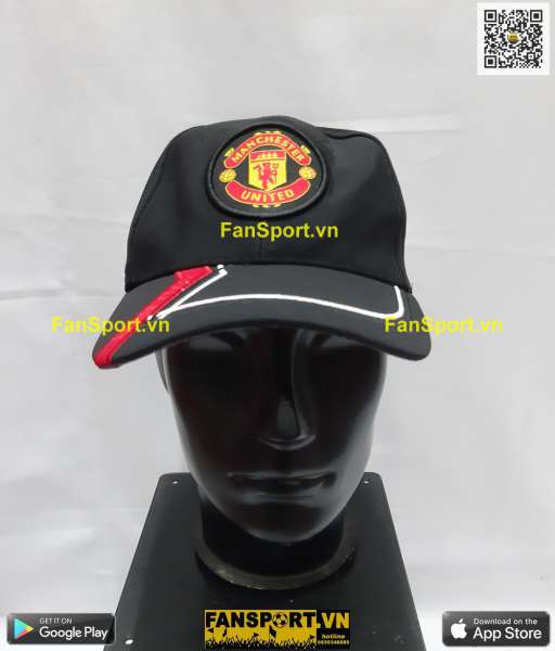 Nón mũ Manchester United training 2007-2008 black Nike hat cap