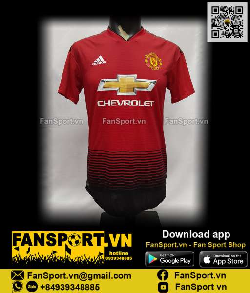 Áo đấu Manchester United 2018-2019 home shirt jersey authentic CG0037
