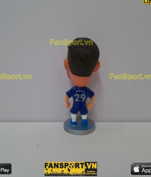 Tượng Alvaro Morata 29 Chelsea 2018 2019 home blue soccerwe