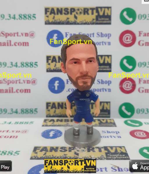 Tượng Gonzalo Higuain 9 Chelsea 2018 2019 home blue soccerwe