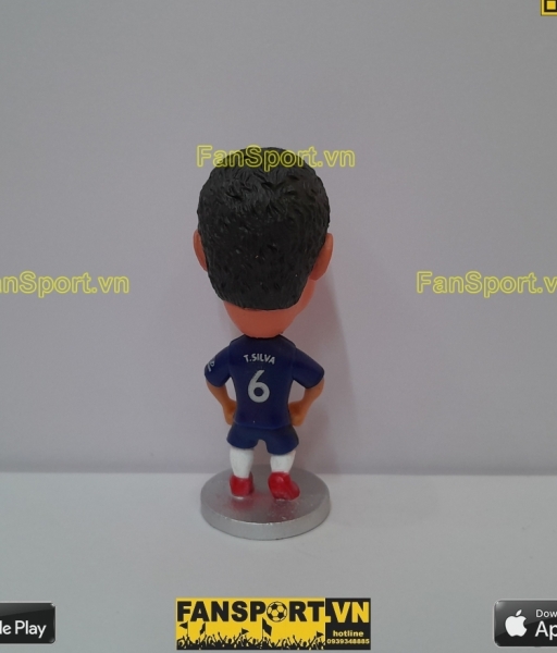 Tượng Thiago Silva 6 Chelsea 2020 2021 home blue soccerwe