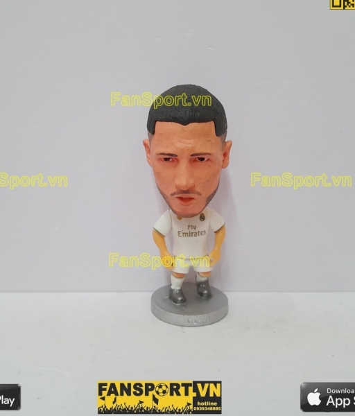 Tượng Eden Hazard 7 Real Madrid 2019-2020 home white soccerwe