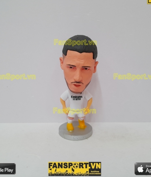 Tượng Eden Hazard 7 Real Madrid 2020-2021 home white soccerwe