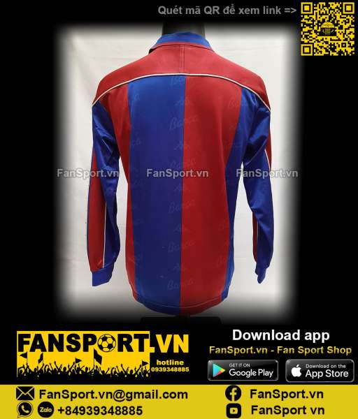 Áo đấu Barcelona 1992 1993 1994 1995 home shirt jersey red blue Kappa