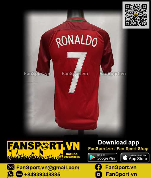 Áo Ronaldo 7 Portugal Euro Final 2016 home 2017 shirt jersey 724620