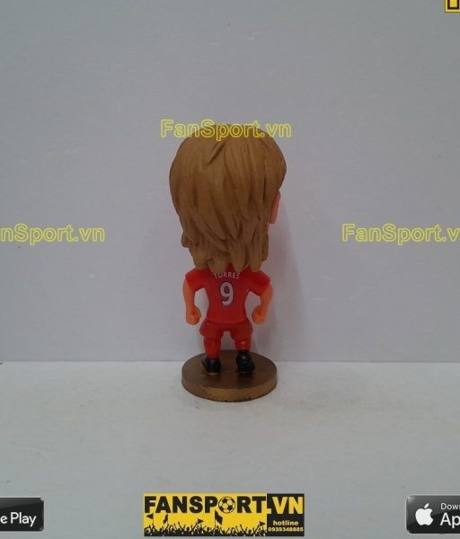 Tượng Fernando Torres 9 Liverpool 2008 2009 2010 home red soccerwe