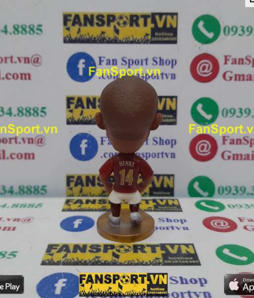 Tượng Thierry Henry 14 Arsenal 2005 2006 home red soccerwe
