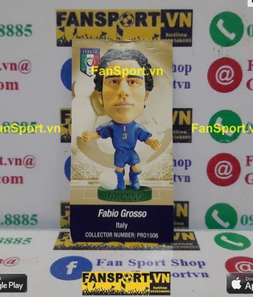Tượng Fabio Grosso 3 Italia 2005 2006 home blue corinthian PRO1506