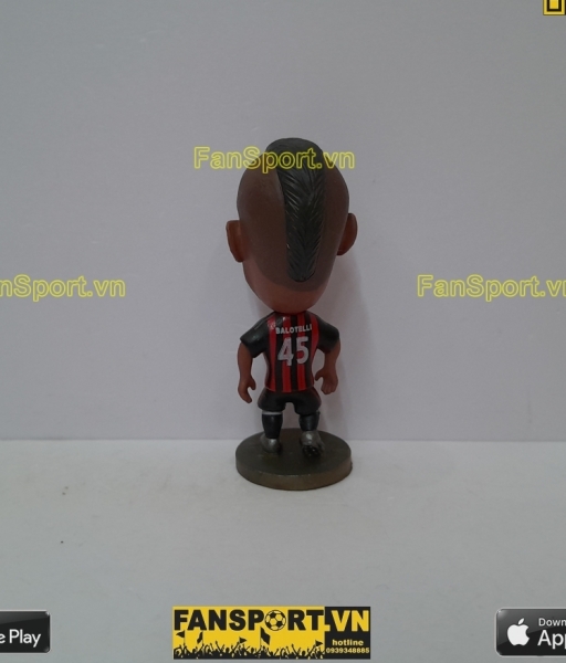 Tượng Mario Balotelli 45 AC Milan 2015 2016 home red black soccerwe