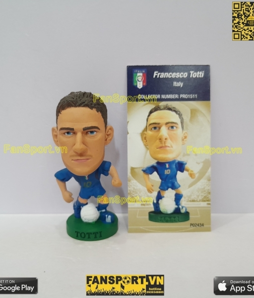 Tượng Francesco Totti 10 Italia 2005 2006 home blue corinthian PRO1511