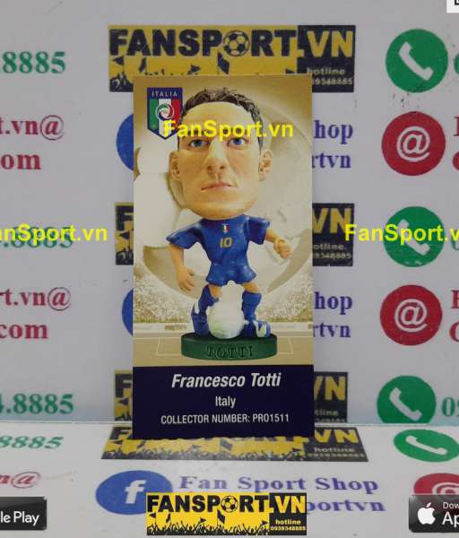 Tượng Francesco Totti 10 Italia 2005 2006 home blue corinthian PRO1511