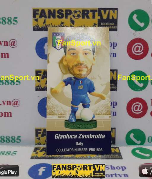 Tượng Zambrotta 19 Italia 2005 2006 home blue corinthian PRO1503