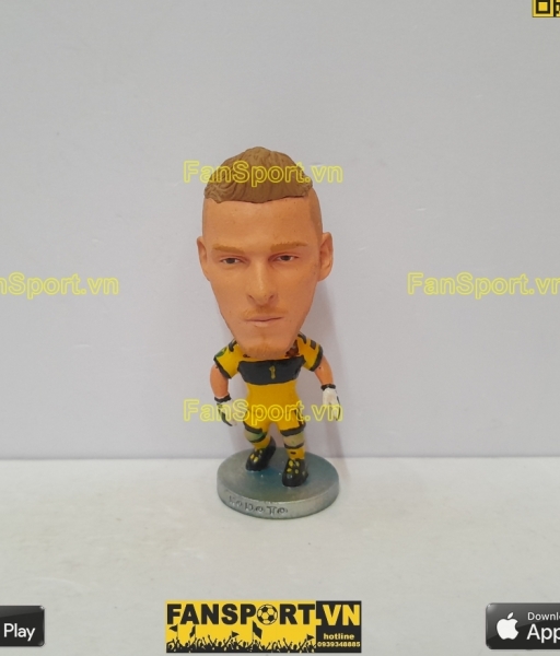 Tượng De Gea 1 Spain 2012-2013 goalkeer GK yellow repaint soccerwe