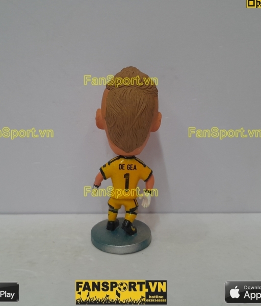 Tượng De Gea 1 Spain 2012-2013 goalkeer GK yellow repaint soccerwe