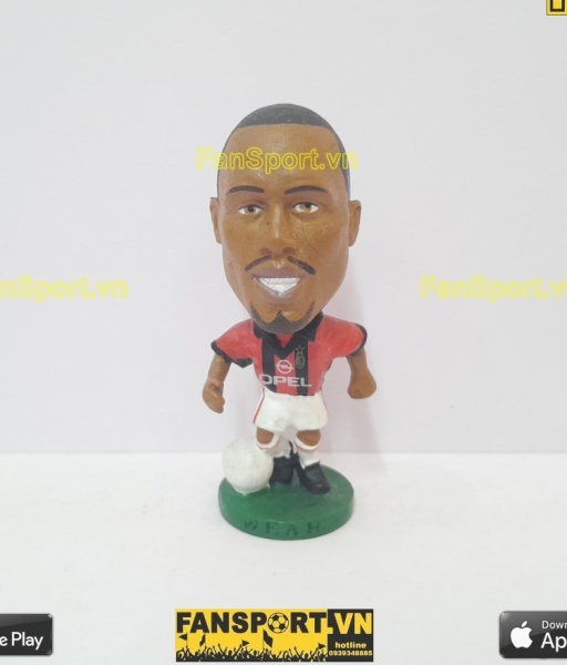 Tượng George Weah 9 AC Milan 1998 1999 2000 home PRO058 corinthian