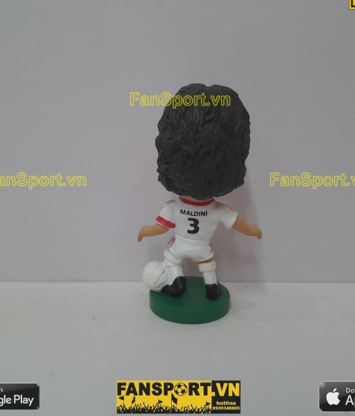 Tượng Paolo Maldini 3 AC Milan 2002 2003 away white PRO899 corinthian