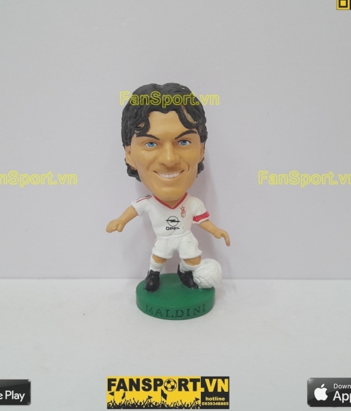 Tượng Paolo Maldini 3 AC Milan 2002 2003 away white PRO899 corinthian