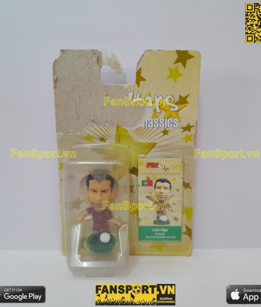 Tượng Luis Figo 7 Portugal 2006 2007 2008 home red corinthian PRO1609