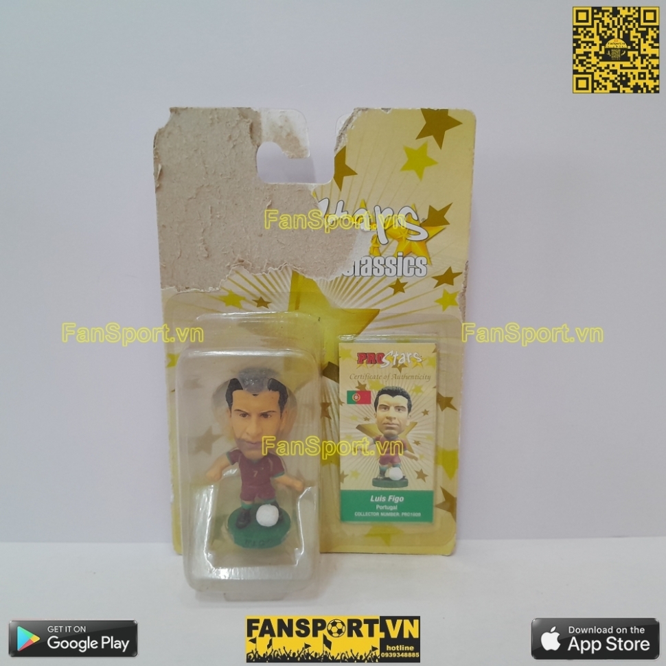 Tượng Luis Figo 7 Portugal 2006 2007 2008 home red corinthian PRO1609