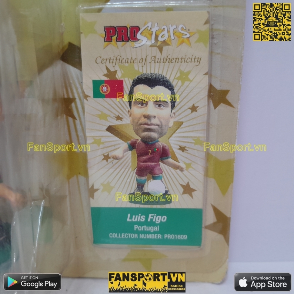 Tượng Luis Figo 7 Portugal 2006 2007 2008 home red corinthian PRO1609