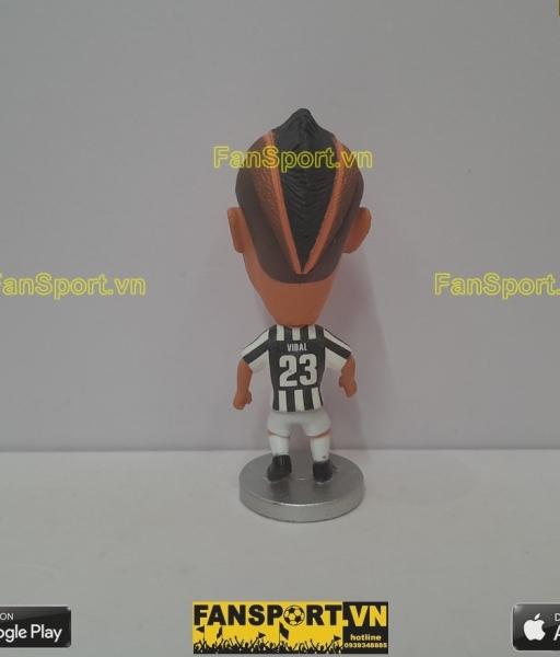 Tượng Arturo Vidal 23 Juventus 2013 2014 home white black kodoto