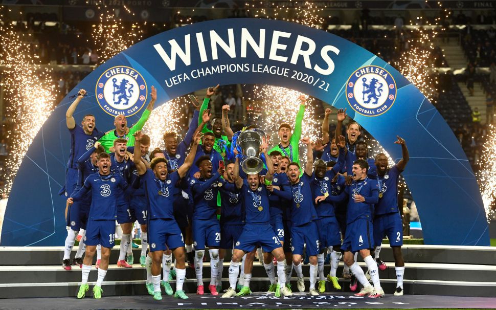 Bộ tượng Chelsea Champion League Final 2021 2020 Soccerstarz 0527/1000