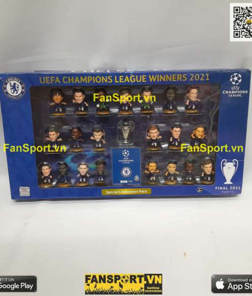 Bộ tượng Chelsea Champion League Final 2021 2020 Soccerstarz 0527/1000