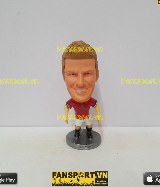 Tượng David Beckham 7 Manchester United 2000 2001 2002 home red kodoto