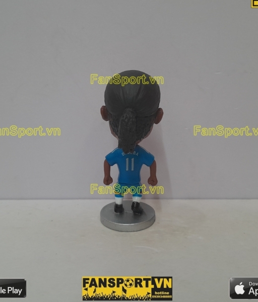 Tượng cầu thủ Didier Drogba 11 Chelsea 2013-2014 home blue kodoto
