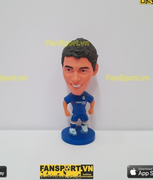 Tượng cầu thủ bóng đá Oscar 8 Chelsea 2016-2017 home blue soccerwe