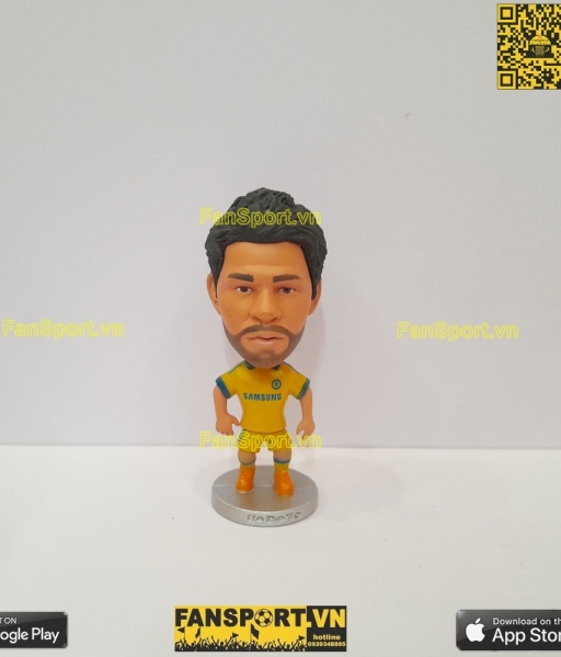 Tượng cầu thủ Diego Costa 19 Chelsea 2014 2015 away yellow kodoto