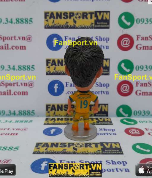 Tượng Diego Costa 19 Chelsea 2014 2015 away yellow kodoto