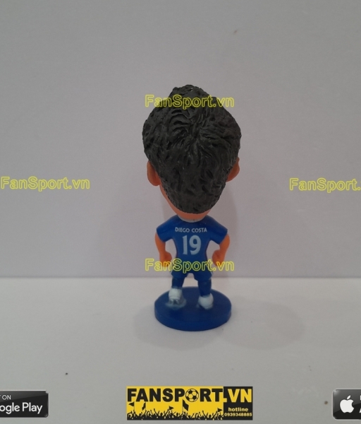 Tượng Diego Costa 19 Chelsea 2016 2017 home blue soccerwe