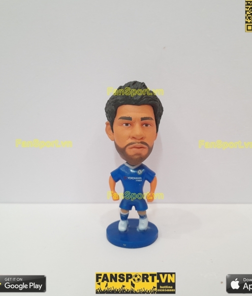 Tượng Diego Costa 19 Chelsea 2016 2017 home blue soccerwe