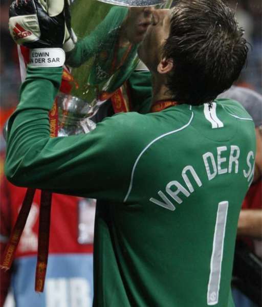 Nameset Van Der Sar 1 Manchester United 2007-2008 Champion League home