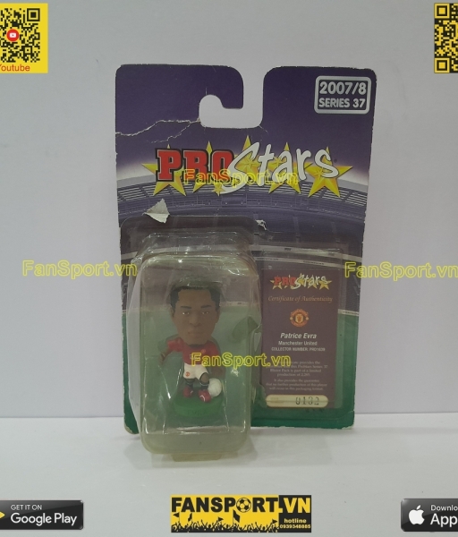 Tượng Evra 3 Manchester United 2007 2008 2009 corinthian PRO1639 0132